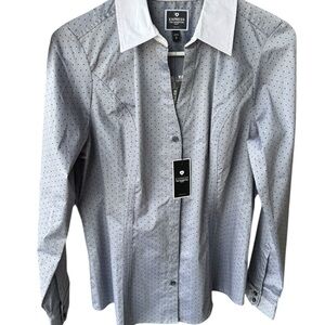 Express The Essential Women’s Shirt M Button Blouse.